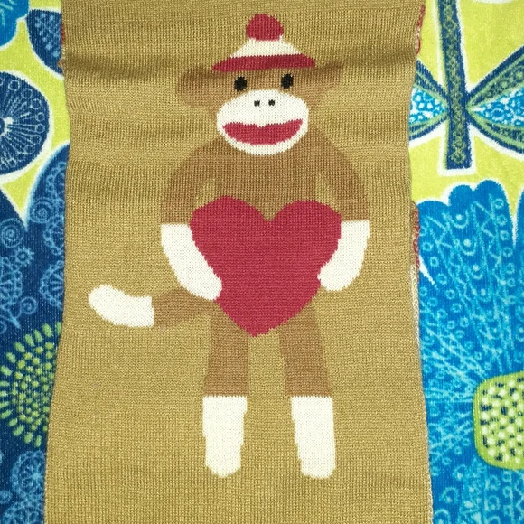 🐒 Sock Monkey Scarf & Hat Set New NWOT - Picture 4 of 5